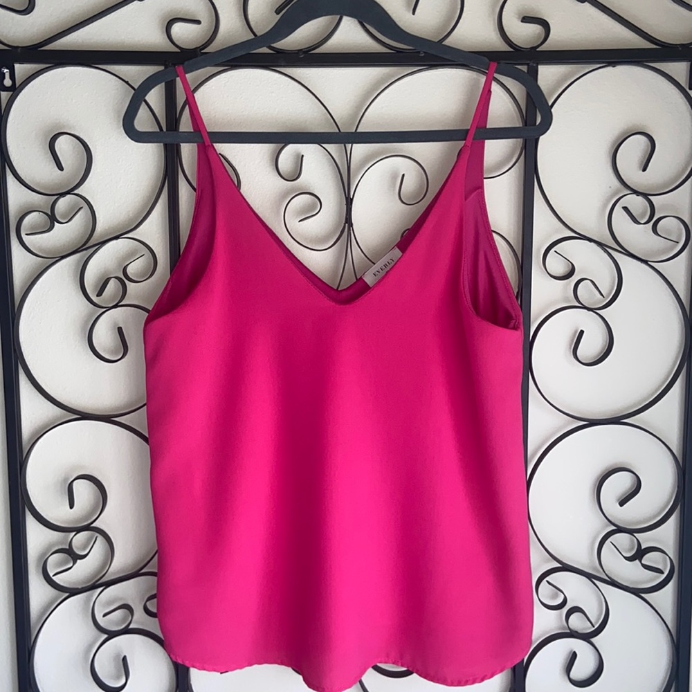 Everly Pink Lined Camisole - Sz Medium